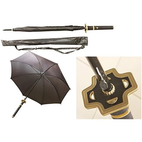 Birsppy S2715 Anime ONE Piece Roronoa Zoro YUBASHIRI Knight Samurai Sword Handle Umbrella W/Bag 40" Cover