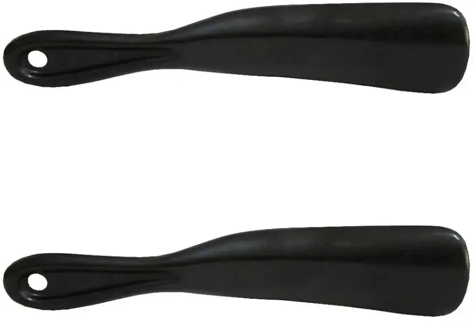 Kit 2 Calçadeira Calçador Para Sapatos em Geral Basica Revenda (Preto, Tamanho Único)
