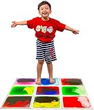 Art3d Azulejos de piso líquido sensorial para niños, niños pequeños, adolescentes, sala de juegos, piso de baile (30 x 30 cm, 9 unidades)
