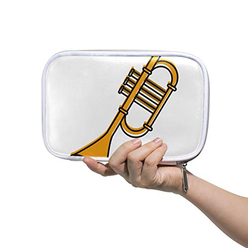 Preisvergleich Produktbild Toilettenartikel Reisetasche für Frauen Musik Klassische Trompete Audio Art Kosmetische Tragetasche Baby Kulturbeutel Multifunktionale Schminktasche Groß für Männer Frauen