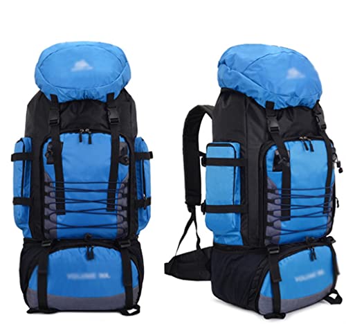 JYJZHX Zaino Sportivo da Campeggio da 90 Litri Borsa da Alpinismo all'aperto di Grande capacità Zaino da Viaggio Borsa da Trekking (Color : Blue,White, Size : As The Picture Shows) - Image 6