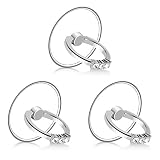 BF2JK Three Pack-Clear Diamond Cell Phone Ring Holder, Transparent 360° Rotation Finger Ring Stand G
