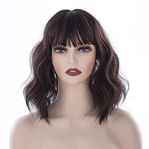 Topper per capelli ondulati con clip di frangia in...