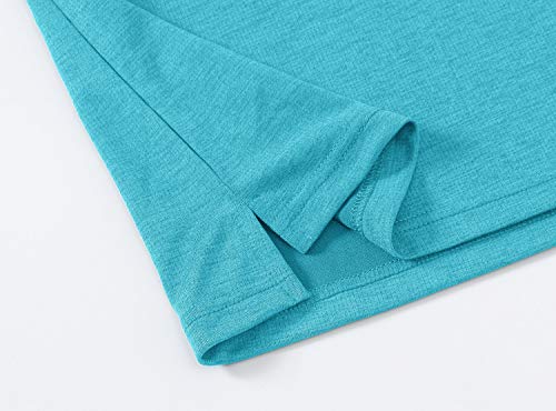 Tbmpoy Women's Upf 50+ Golf Polo Shirts Sleeveless Zip Up Athletic Tank Tops Quick Dry Light Blue S #TOP5
