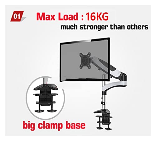 GST112 Alumínio 27 polegadas 5-16kg 360 Girar 2 Braçadeira de braço ilhó mola a gás suporte de gás t