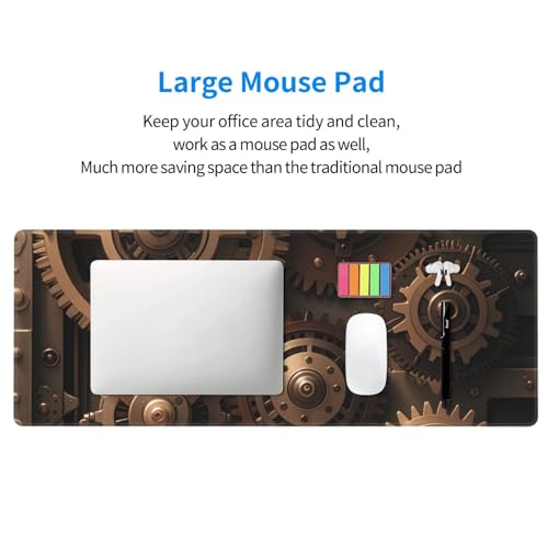 Tapis de bureau long bords cousus et antidérapant pour clavier mécanique