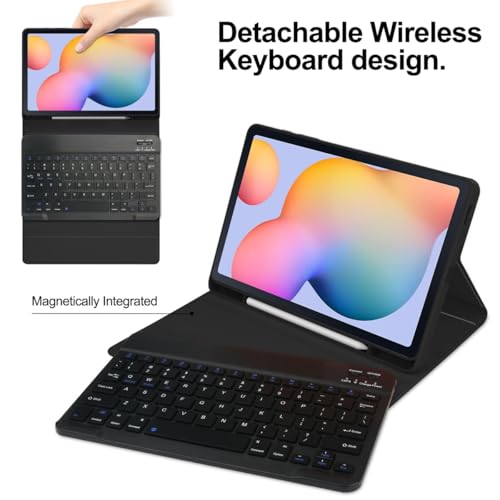 Backlit Keyboard Case with Mouse for iPad mini 5th Generation/iPad mini 4, Magnetic Detachable Bluetooth Rainbow Backlit Keyboard Cute Candy Color Case,DarkGreen+White by Disonbeir - Image 2