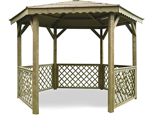 SOLID SUPERIA Kiosque Pavilion Bois 351 x 305 x 256 cm S7707