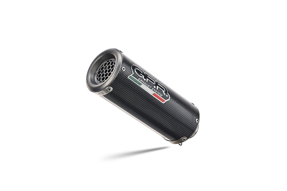 Scarico marca GPR compatibile con Suzuki Gsx-S 950 2017-2020, M3 Poppy, Scarico omologato, silenziatore con db killer estraibile e raccordo specifico
