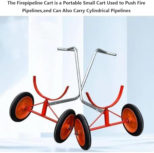 Chariot de traction portatif, capacité de charge de 1000 kg, pour déplacer des tuyaux en acier lourd dans la construction et les applications industrielles