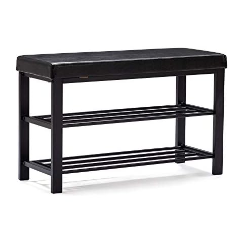 HNNHOME Canopus Shoe Bench with Storage Cover