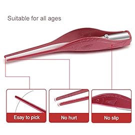 POZILAN Ear Picker Tweezers with LED Light - 8 Pack Ear Wax Removal Tool Cleaner Kit for Kids and Adults, Earwax Spoon Digger & Tweezers for Ear Cleaning Tool Gift Set