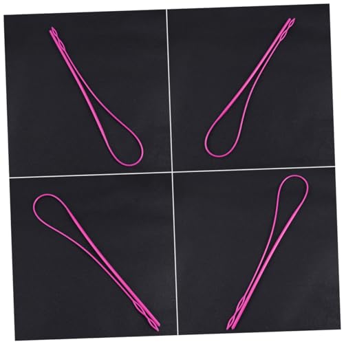 OHPHCALL DIY Elastic Band Threading Tool Long Plastic Drawstring Wearer for Sweatpants Shorts Jackets and Coats Rosy Easy to Use Soft Plastic Design for All Ropes