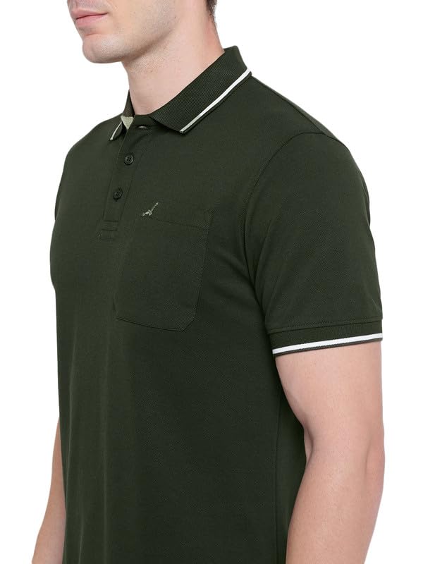 Image of AMERICAN CREW Polo Collar T-Shirt for Men with Pocket