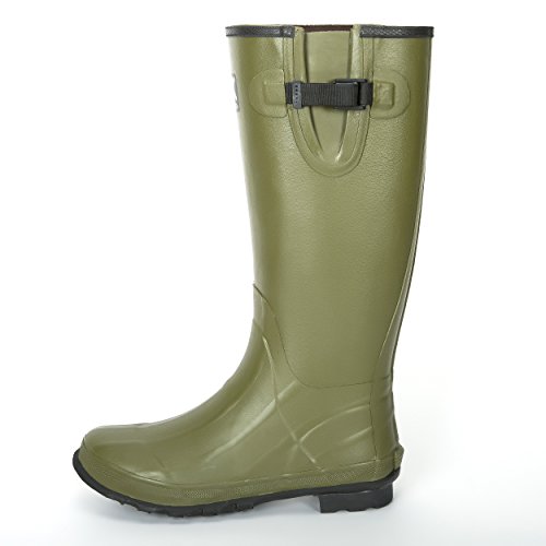 Duck and Fish 18 inches Green Rubber Hunting Boots2