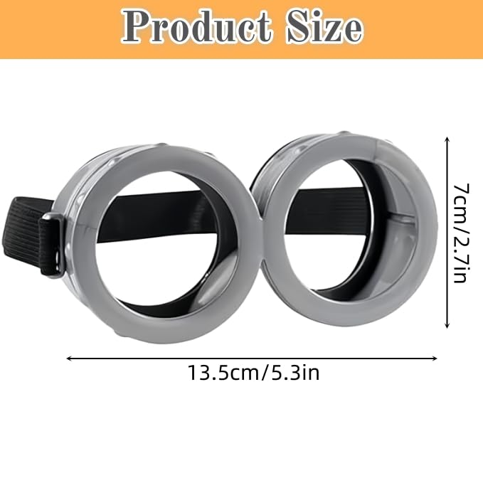 Yiqicomle Costume Goggles Round Steampunk Goggles Glasses Costume Accessories for Men Women Halloween Fancy Dress Up Cosplay Party - Image 2