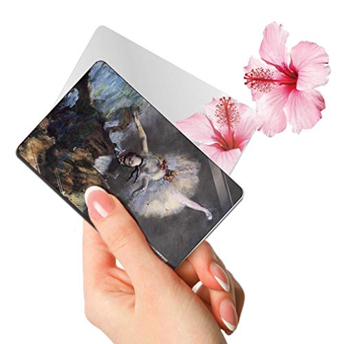 SILSTAR PROFESSIONALコンパクトカードミラー 壊れないアクリルメイクアップミラー ウォレットケース用バニティミラースモール トラベルハンドバッグ ハンドヘルドコンパクトポケットミラー_Edgar Degas_The Star