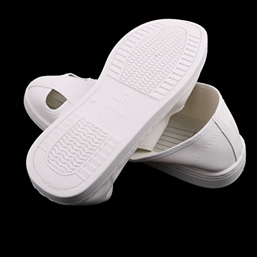Aexit US10 UK9 EU44 PU z twardym dnem i antypoślizgową podeszwą antystatyczną z 4 dziurkami skórzanymi butami(Chaussures en cuir 4 trous -statique à semelle plate antidérapante US10 UK9 EU44 PU