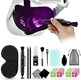 VR Headset Cleaning Kit with Lens Protector Cover Compatible with Vision Pro/Quest 3 - Lens Pen Cleaner Kit for VR Headset/Xbox/Camera - VR Cleaning kit - Protect Lens from Sunlight, Scratches, Dust