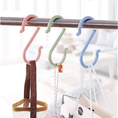 Dusenly 24pcs Colourful S Shaped Hooks Cover