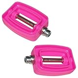 Diámetro 9/16 " Par de Pedales de Bicicleta para Niños, 9/16\", Rosa