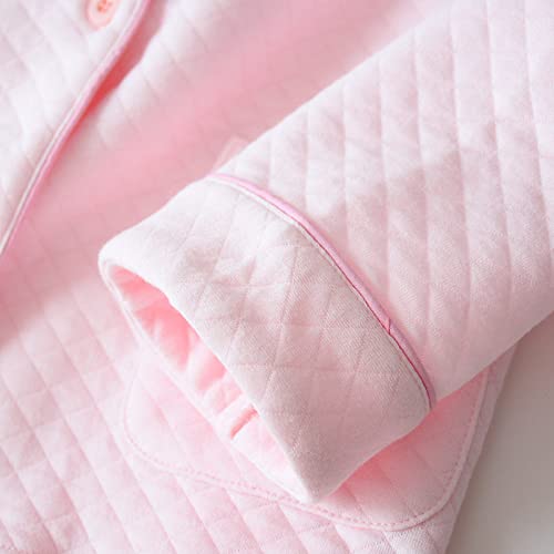 Pyjamas femmes coton matelassé chaud et épais pour l'hiver