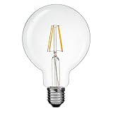 共同照明 LED電球 40W形 エジソン電球 E26口金（GT-G95-T4W）フィラメント G95 電球色 2700k 500lm レトロ電球 4W クリアランプ 節電