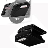 MPODYTSF Coffre de Rangement Coffre Latéral pour Moto, Sacoches Rigides Extensibles De 12,7 Cm, Accessoires Bagagerie pour Harley pour Touring pour Road King Glides 1993 2013(Nero)