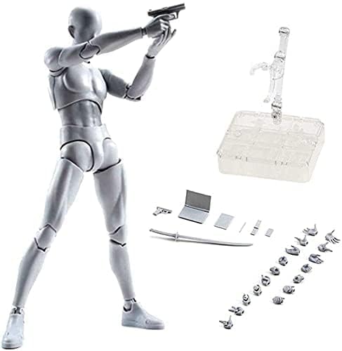 Figura de Acción PVC Articulada para Dibujo Modelo 15cm Gris miniatura 5