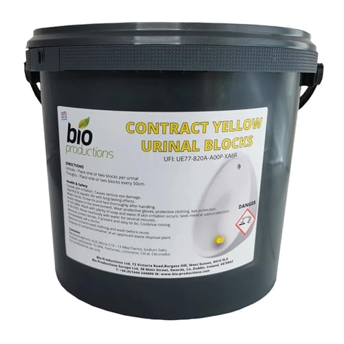 Image of Yellow Urinal Blocks Lemon Scented 3 kg (Citrus)