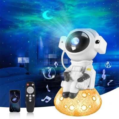 Upgraded Astronaut Star Sky Projector, Astronaut Night Light, Solar Powered Astronaut Lamp for Kids Room Decoration (Large) Astronaut Sky Projector Robot Toy w/Remote - LED Nebula Projection