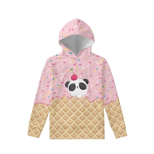 Image of Coloranimal Unisex Girls and Boys Long Sleeve Hoodies Hoody Athletic Pullover Sweatshirts Tops Age 6-16year