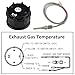 LKRXW Car Exhaust Gas Temperature Gauge 12V Auto Exhaust Gas Temp Gauge Celsius 2
