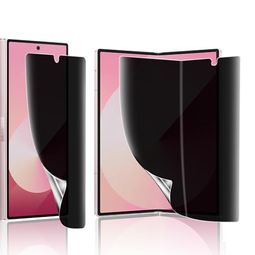 【覗き見防止】FOR Galaxy Z Fold6 フィルム 柔軟性TPU制 液晶保護フィルム ガイド枠付き Galaxy Z Fold6 SC-55E フィルム のぞき見防止/浮き防止/気泡レス/指紋防止/Face ID対応 ギャラクシーZ Fold6