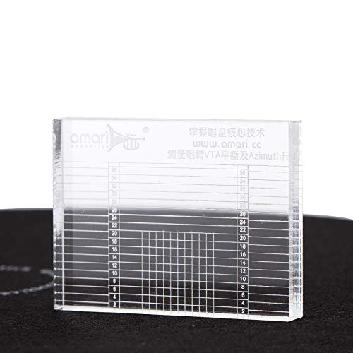 Nobsound Hi-Fi Tonearm Vta & Cartridge Azimuth Alignment Ruler Headshell Alignment Block #TOP10