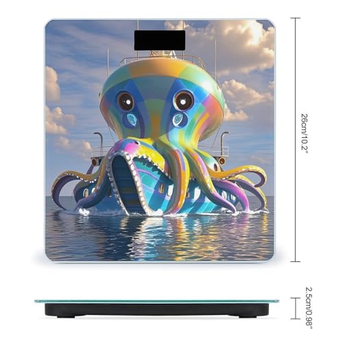 Báscula Digital Octopus Ship de Vidrio Templado miniatura 2