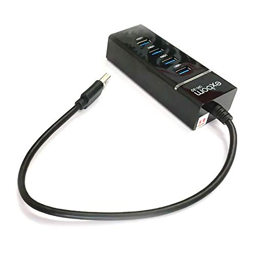 HUB USB 3.0 com 4 Portas e Led Indicador Exbom UH-30