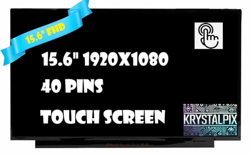 Image of New KrystalPix LCD Display FITS- N156HCN-EAA C3 REV.C3 for Acer Aspire N23C3 LCD LED Touch Screen 15.6 inch FHD IPS Display (Exact P /N) New A+