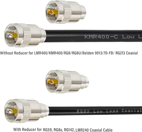 Kit conector macho UHF PL-259 soldar XRDS 5 pcs miniatura 4