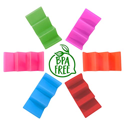 Ginkgo Colorful Taco Holders Set Of 6, Large Taco Stand With Handle Each Can Hold 2 Or 3 Tacos, Bpa Free, Dishwasher And Microwave Safe #TOP6