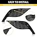 2 PCS Front Fog Light Cover Fit for Toyota Camry SE XSE 2021 2022 2023, ABS Front Bumper Fog Lamp Frame Cover Left Driver & Right Passenger Side Replacement for 8148106240 8148206200 (Gloss Black)