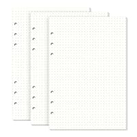 SKYDUE A5 Papier Gepunktet,135 Blätter A5 Ringbuch Nachfüllbar, Ringbucheinlagen A5 Gepunktet 21x14.2cm, A5 Papier Für 6-Loch Ringbücher, Ringbucheinlagen A5 Für A5 Ringbuch
