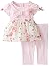 Youngland Baby-Girls Knit-To-Woven Floral Legging Set