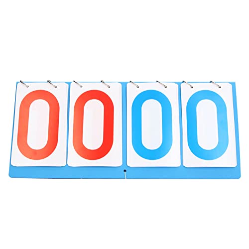 Marcador portátil 4 dígitos azul y rojo para deportes miniatura 3