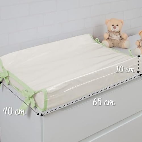 Trocador Americano Comoda Fraldas Impermeável Anatomico Com Abas Bebê Enxovais Capa Plástica Off Whi