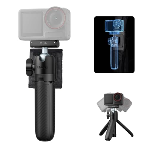 ULANZI MT66 Magnetic Mini Extension Rod Tripod for DJI Osmo Action 5 Pro/4/3/Osmo 360 with Backpack Strap Mount for Vlog Video Recording Multi-Modes Backpack Clip/Selfie Stick/Handle Grip