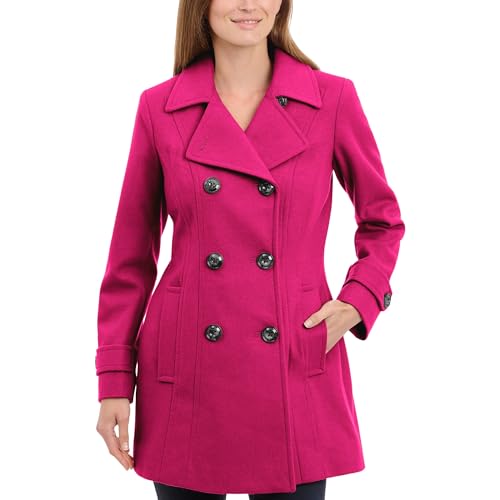 Image of Anne Klein Women's Classic Double Breasted Wool Coat