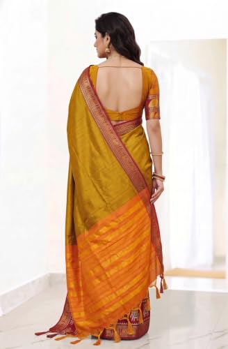 Image of SUPERLAXMI Self Design Kanjivaram Jacquard, Art Silk Saree