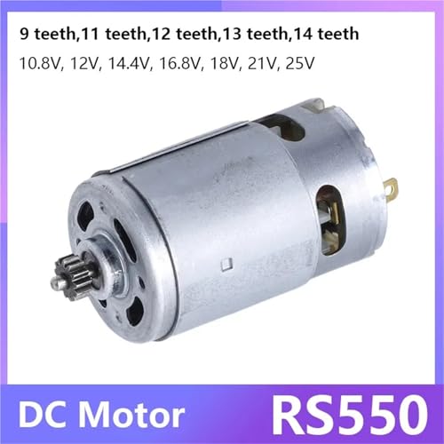 Moteur RS550 DC 25000 tr/min pour une puissance de coupe maximale sur perceuse