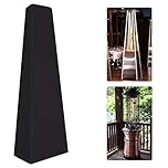 HNYG Heavy Duty Waterproof Patio Heater Protector, 87 Inch Triangle Garden Heater Cover